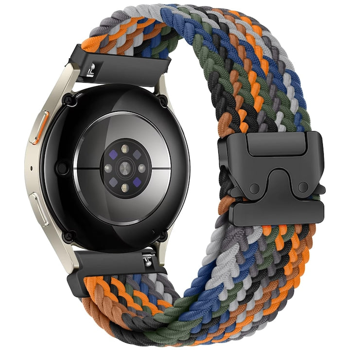 Watch strap for Huawei Watch GT, GT2, GT3, GT4, GT5, GT6, Samsung Galaxy Watch 3, or any smartwatch with 22mm strap width, elastic nylon, adjustable, Camouflage
