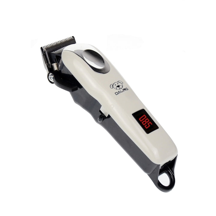 Masina de tuns caini de talie mare  medie si mica  bichon  shi-tzu  etc  aparat profesional de tuns animale cu display  Daling 220mAh - 12W