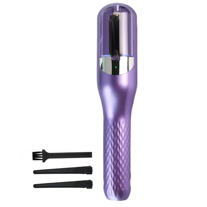 Aparat tuns varfuri despicate  ABS  cu Ioni Negativi  24.8 x 5.3 x 5 cm  Violet