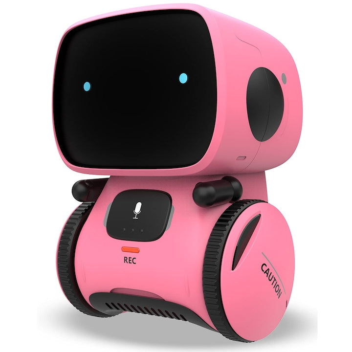 LYCENXI Interactive Toy Robot with Singing and Dancing Functions, No Remote Control, for Kids 3-9 Years, 3.9x3.7x5.1in, Pink