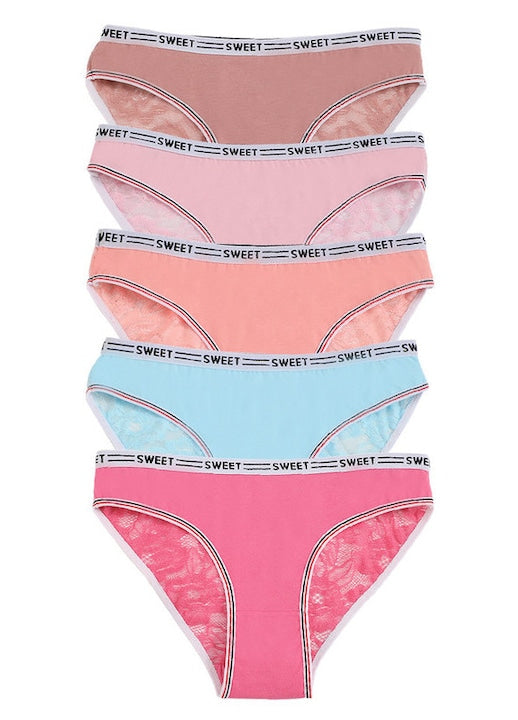 OEM - Set 5 chiloti dama multicolor  Multicolor