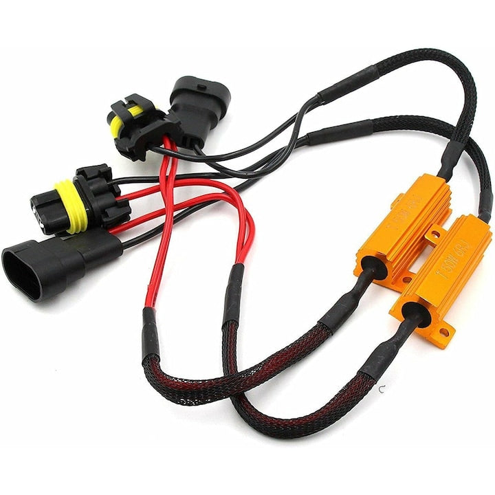 Set 2 Anulatoare eroare bec ars PsAyl  50W 6 Ohm  pentru LED HB4 9006  HB3 9005