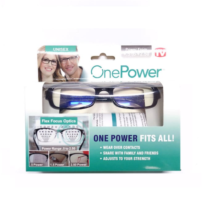 Automatic Adjustable Bifocal Glasses Unisex Black