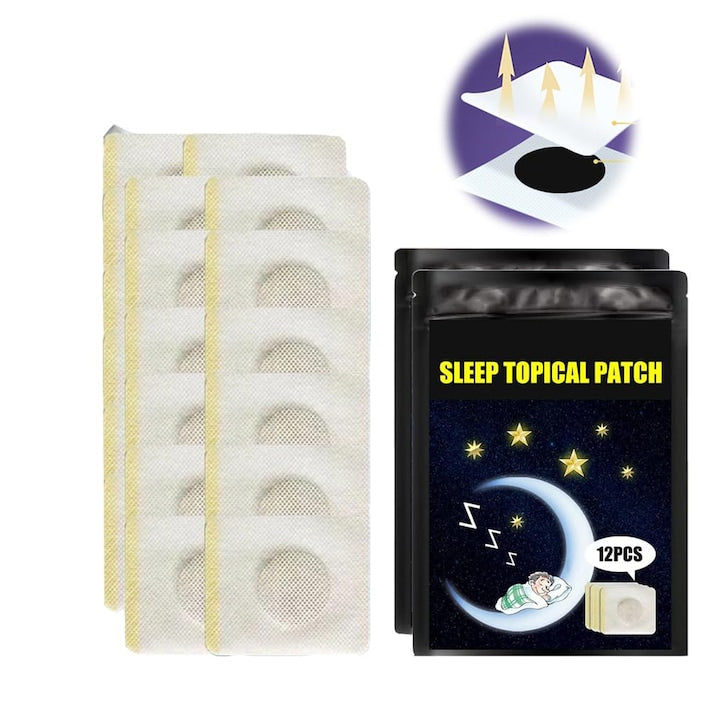 Set 24 plasturi naturali pentru somn profund  autocolante care promoveaza somnul  usor de aplicat si confortabile  promoveaza un somn odihnitor