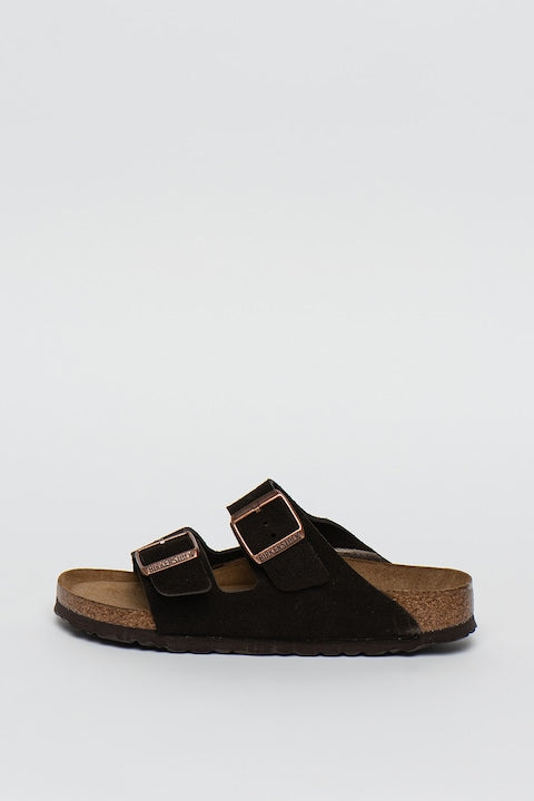 Birkenstock - Papuci de piele unisex Arizona  Maro inchis  41 12 rate cu 0% dobândă