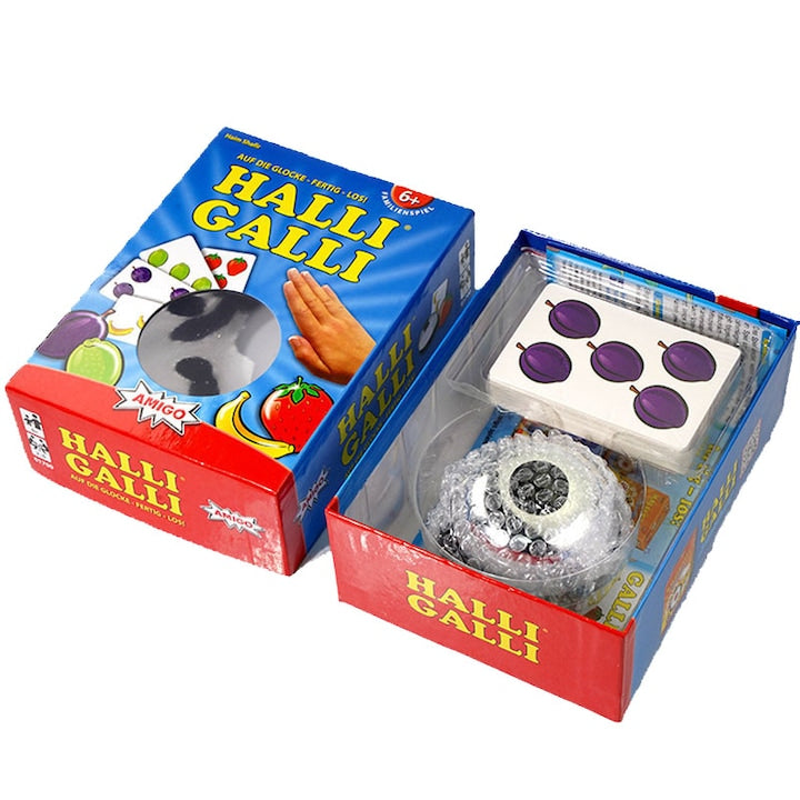 Board Game Rqiurpn for Halli Galli with Bell for Family and Kids