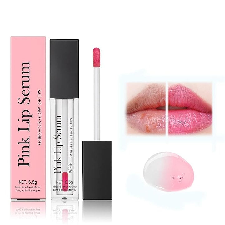 Serum de buze roz Plump  luciu de buze care schimba culoarea Magic  ulei hidratant pentru stralucire pentru buze Gloss plin de culoare Balsam de buze colorat Ingrijirea buzelor  ser transparent pentru buze  hidratant hidratant  lucios hranitor 1