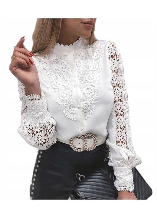 Elcante - Women's Lace Shirt White White 12 installments with 0% interest