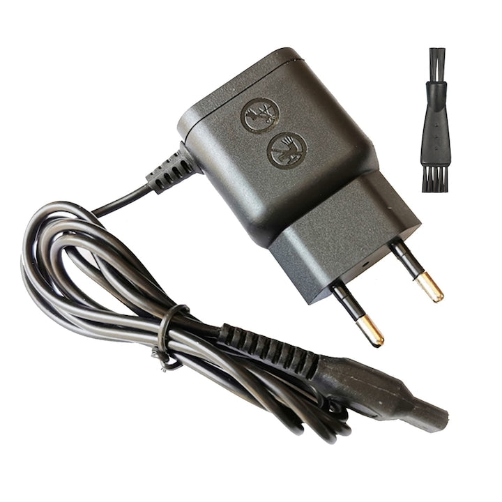 Incarcator pentru aparat ingrijire personala Philips HQ8505  Darklove  15V-5.4W  Lungime cablu 1 m  Design ergonomic  Durabile  Usor de transportat  Pentru iesiri si calatorii  ABS  5.8x4x2.5cm  Negru