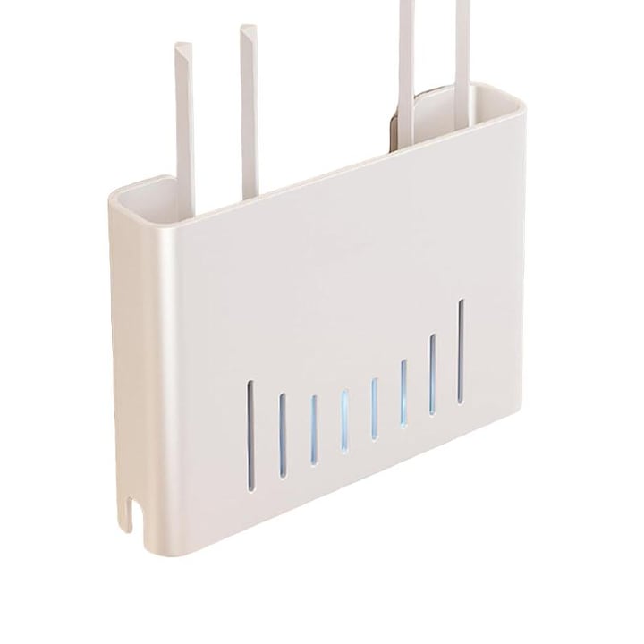 Suport metalic de montat pe perete  Rqiurpn  11.8x2.5x7.8in  alb  design modern