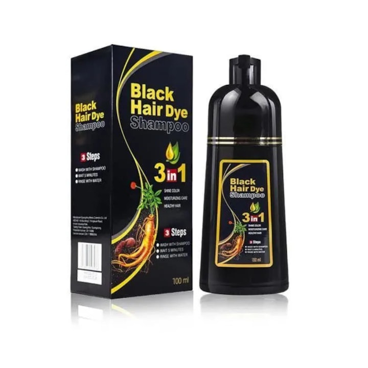 Sampon colorant par negru 3in1 acoperire 100ml