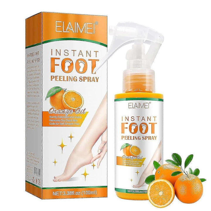 Spray exfoliant pentru picioare  set 2 buc  ulei de portocale si ulei de ceai verde  100ml