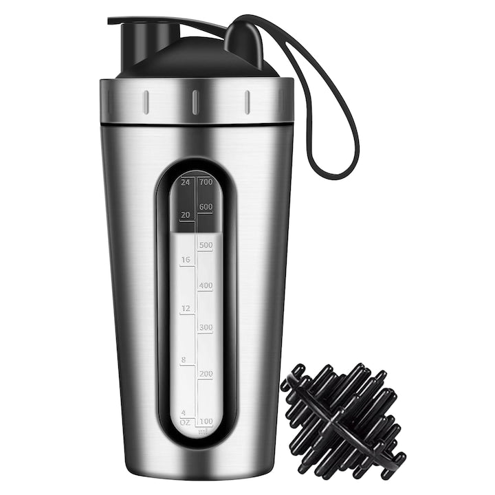 Shakere pentru proteine  WALALLA  Otel inoxidabil  800ml  Argintiu