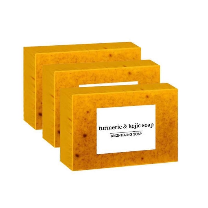 Sapun de fata cu turmeric si acid kojic  set de 3 bucati  100g