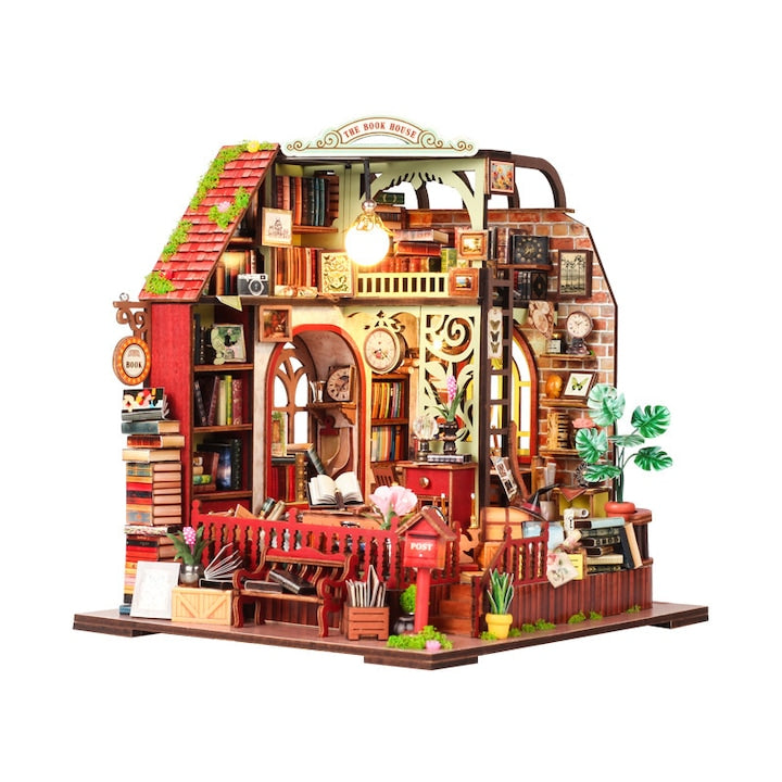 3D Puzzle ZOUN Bookstore Model with Lights and Music 200-300 pieces 14+