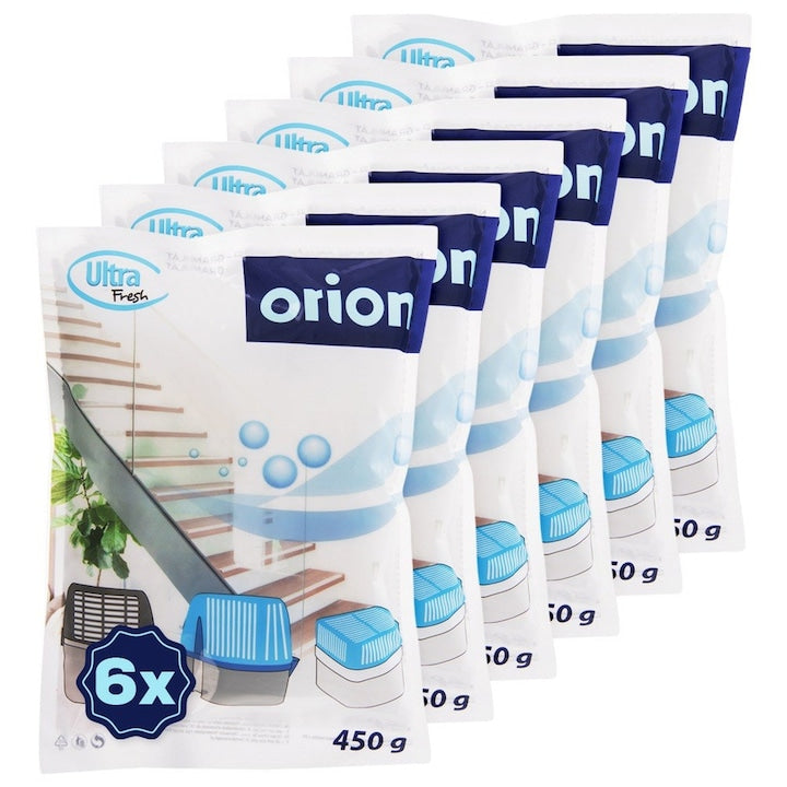 Set De Cartuse Pentru Absorbant De Umiditate  Orion  6 Bucati  granule  Fara Miros  450 g Fiecare  Pentru Incaperi De Pana La 20 m²  Protectie Impotriva Mucegaiului Si Ciupercilor