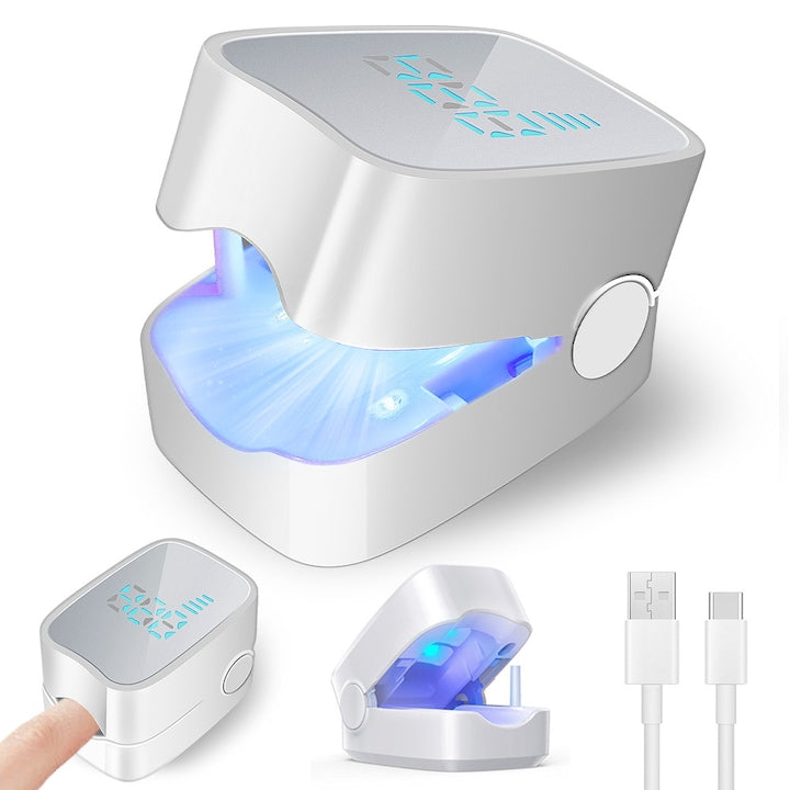Laser Device for Onychomycosis Treatment with LCD Screen UV Blue Light Sterilization for Rapid Treatment of Toenail Fungus for Damaged, Discolored, Thick Nails