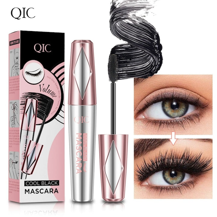 Mascara  QIC  rimelul 3D fac genele mai lungi  mai groase si mai ondulate，Negru，9ml