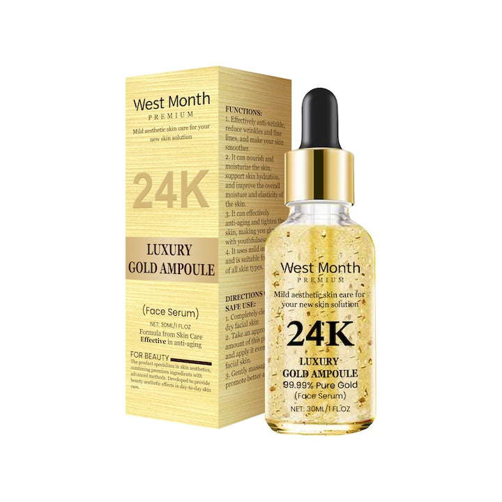 Esenta pentru ingrijirea pielii cu aur 24K  ceramide  acid ascorbic  30ml