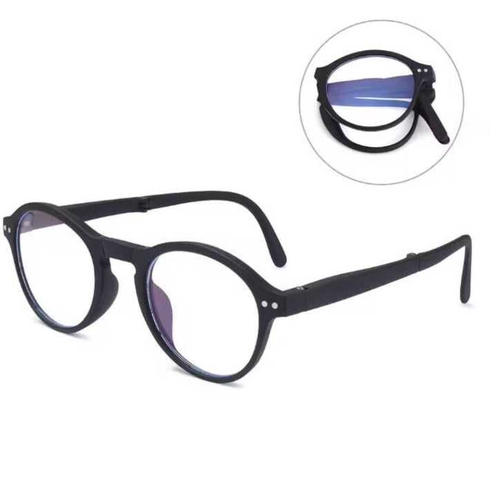 Ochelari de citit  dioptrie +1.50  protectie calculator  negru  cu contur  set standard
