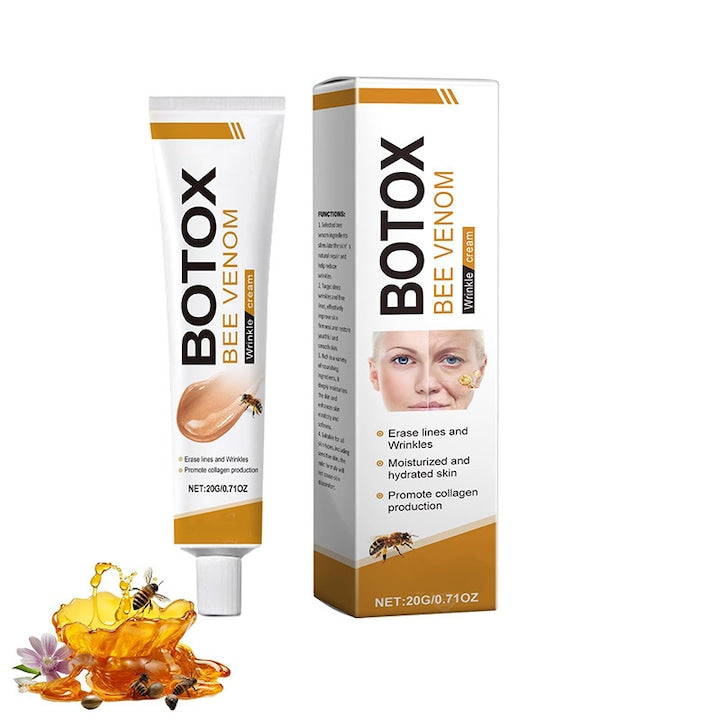 Crema de indepartare a ridurilor cu Botox si venin de albine  hidratanta naturala  fermitate si reducere a ridurilor  hraneste in profunzime pielea fetei