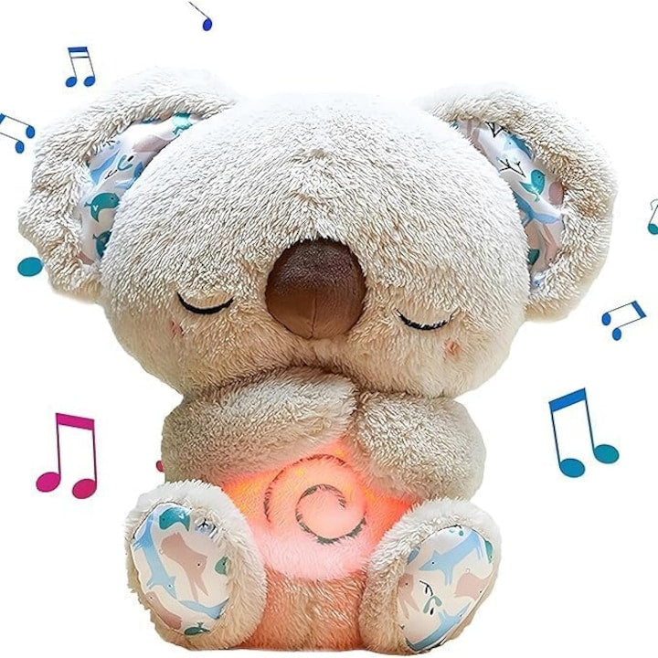 Jucarii interactive pentru bebelusi  koala draguti  linistitoare pentru somn  10 tipuri de muzica linistitoare  moale la atingere  nu usor de naparlit