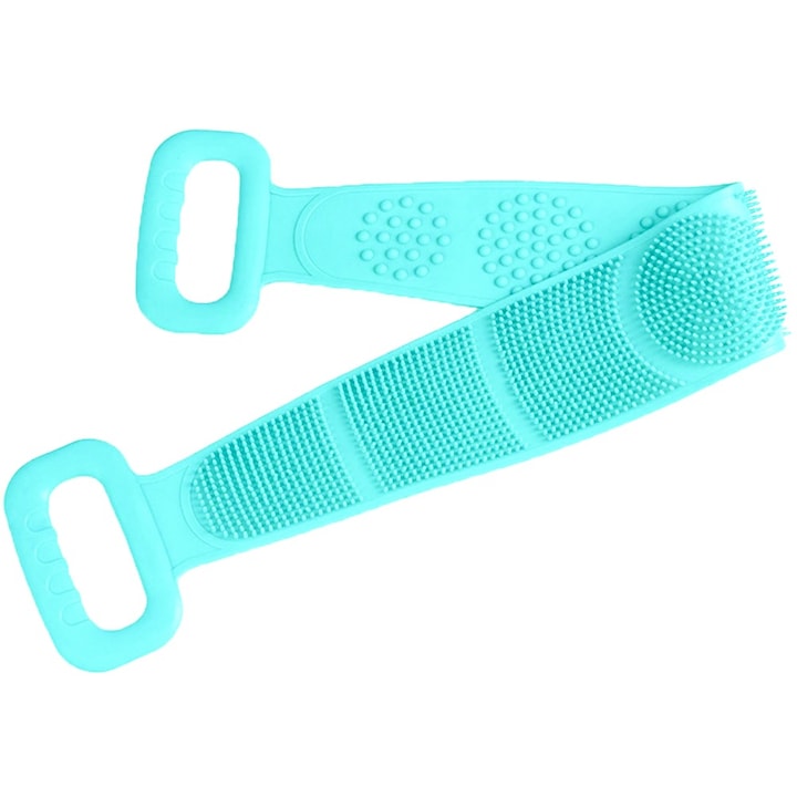 Perie de corp pentru baie  Quasar & Co.®  silicon  80 x 11 cm  burete dus  verde