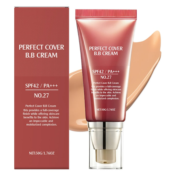 BB Crema Corector si Netezitoare (Nuanta Bej Deschis)  50g  cu Polidimetilsiloxan si Titan Dioxid - Acoperire Imperfectiuni  Uniformizare Ten  Protectie UVA  Textura Usoara si Rezistenta