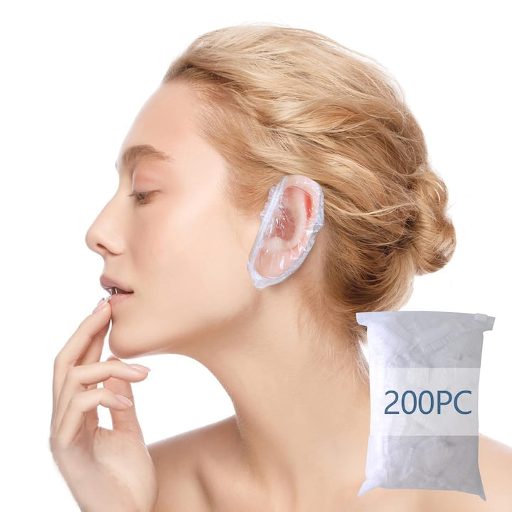 Set 200 huse urechi  Plastic  Transparent