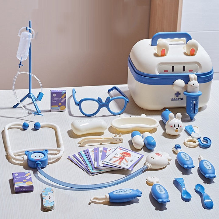 Jucarie set de doctor pentru copii  VANTHEIR  trusa medicala cu sunete si lumini  pentru Jocul de Rol al Medicului sau Dentistului  Cadou pentru Fete si Baieti  3  4  5  6 Ani  Multicolor
