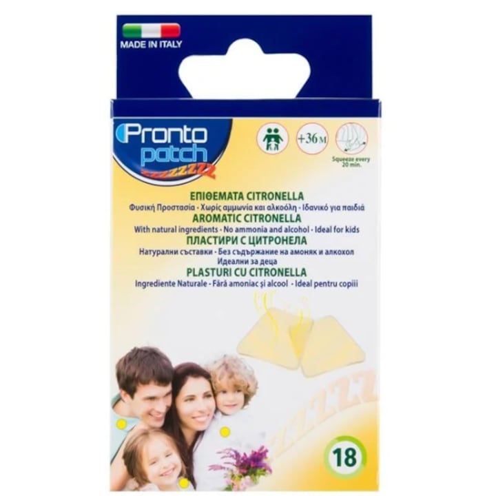 18 Plasturi Anti Tantari cu Citronella
