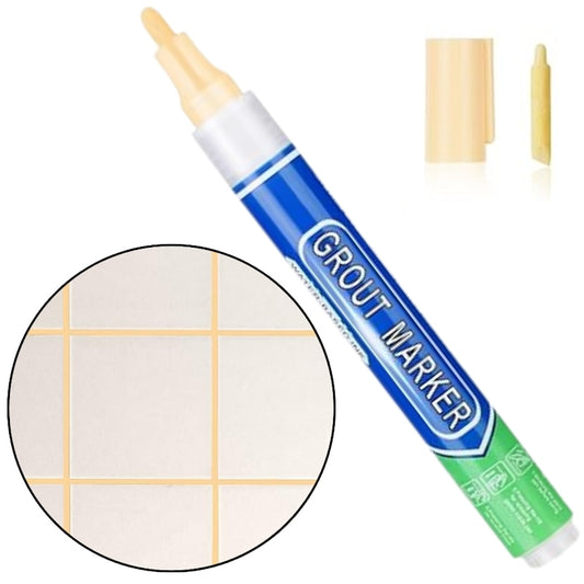 Marker Corector Permanent pentru Rosturi Gresie si Faianta TrioStore®  15ml  Culoare Crem  Uscare Rapida  Marker Rosturi Gresie  Marker pentru Rosturi Faianta  Marker Rosturi  Creion Corector Rosturi  Marker Permanent Gresie  Marker Corector Faianta