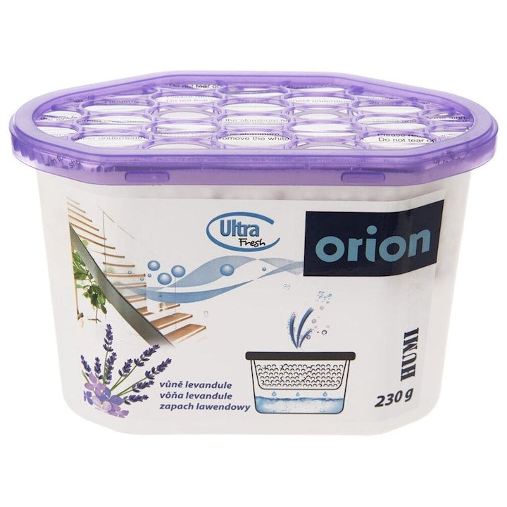 Absorbant De Umiditate  Orion  Granule Fabricate Din Clorura De Calciu  Odorizant De Aer  Eficient Pana La 5 Luni  15 x 8  5 x 10  5 cm