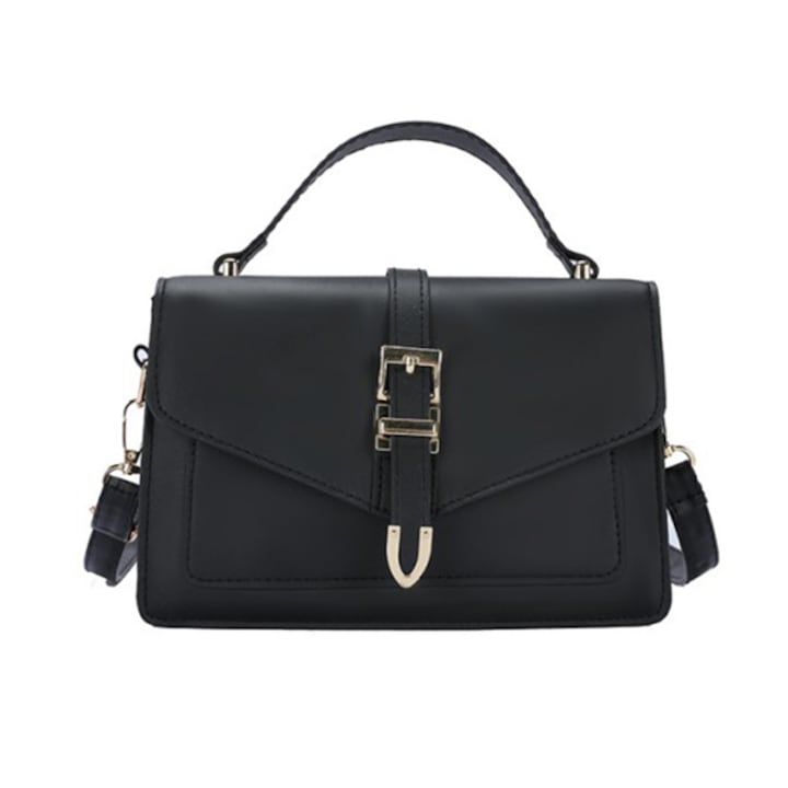 WEPZSXO - Geanta dama  Crossbody  Piele ecologica  30x20x10cm  Negru
