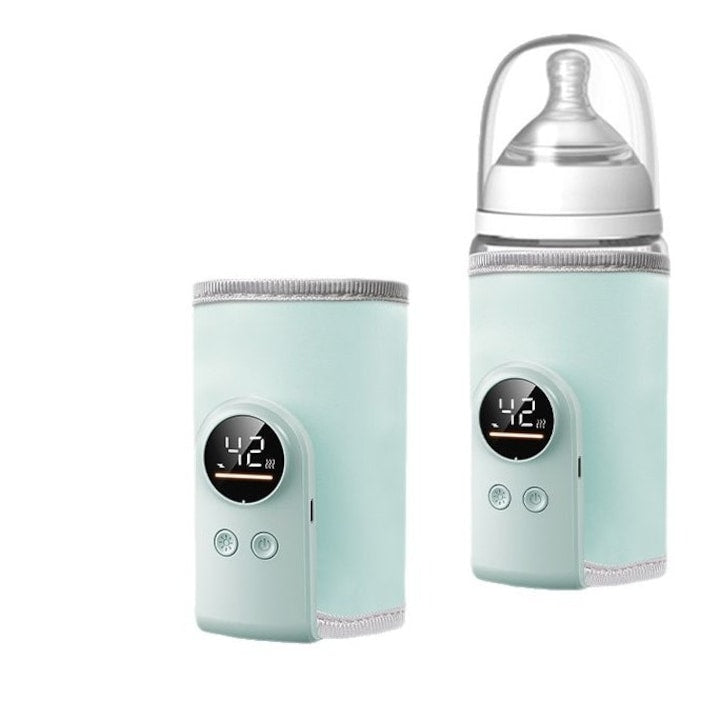 Incalzitor portabil pentru biberon  6 setari temperatura  30-50C  design universal  alimentare cu baterii