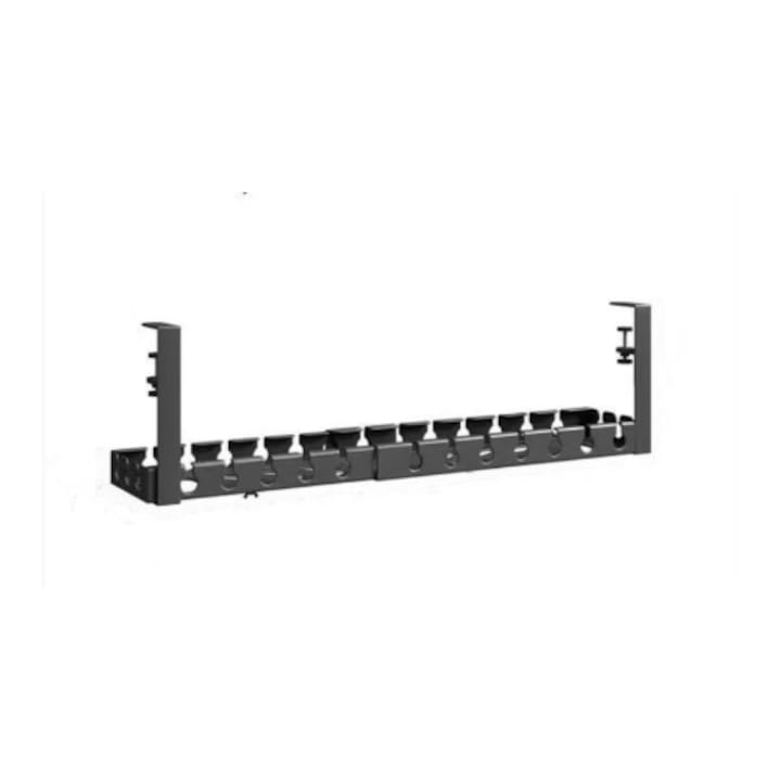 Slot de gestionare a cablului  lungime reglabila 43–74 cm  fara perforare  retractabil