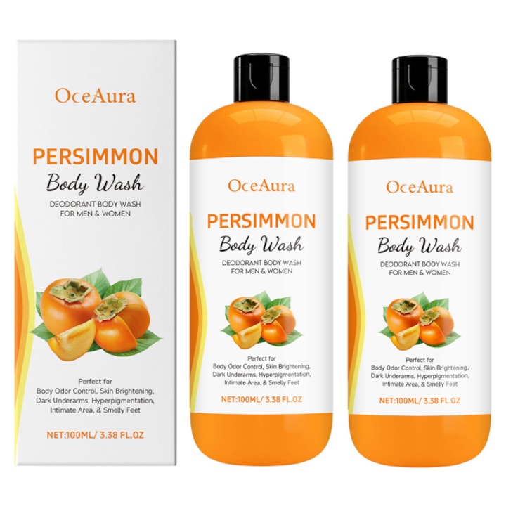 Set geluri de dus cu extract de kaki  2 x 100ml