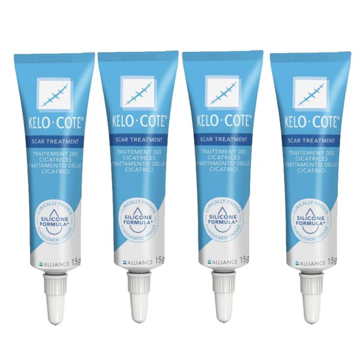 Gel pentru indepartarea cicatricilor Kelo-Cote  formula sigura  15ml  set de 4 bucati