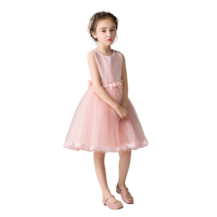 WOCANIUB - Girls' Dress, Polyester, Pink, Pink 12 installments with 0% interest