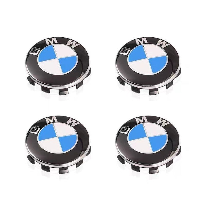 Set of 4 ZOUN 68mm wheel center caps compatible with BMW, easy to install, durable materials