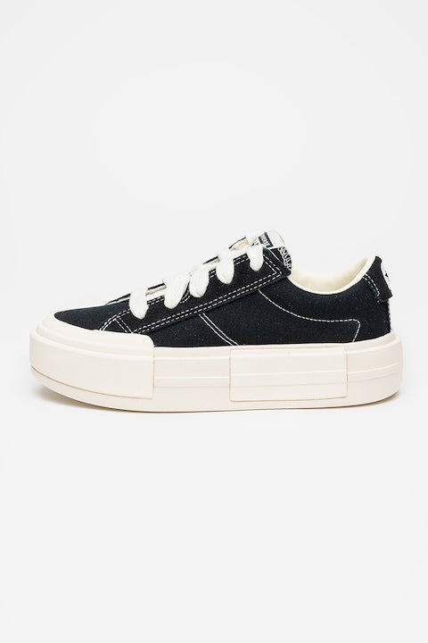 Converse - Tenisi cu talpa flatform Chuck Taylor All Star Cruise  Alb/Negru 12 rate cu 0% dobândă