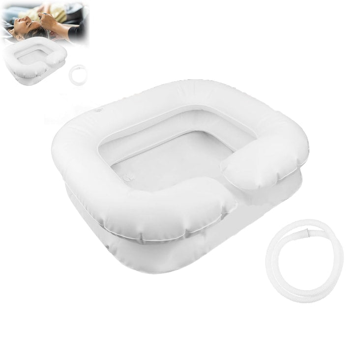 Bazin Gonflabil pentru Spalarea Parului  SANSES  60x55x22cm  PVC  Alb