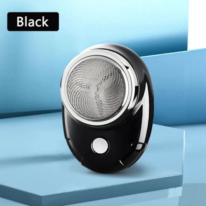 Aparat de ras mini  Mini-Save  din ABS si otel inoxidabil  reincarcabil cu cablu USB  Negru  1 buc