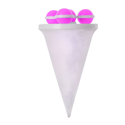 Filtru de Scame Reutilizabil pentru Masina de Spalat  Profesional  Compact  Forma de Con  Elimina Scame  Par  Mirosurile Neplacute si Bacteriile  Roz  Neo™