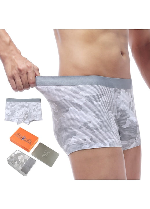 OEM - Boxeri barbati cu model camuflaj  Camuflaj alb