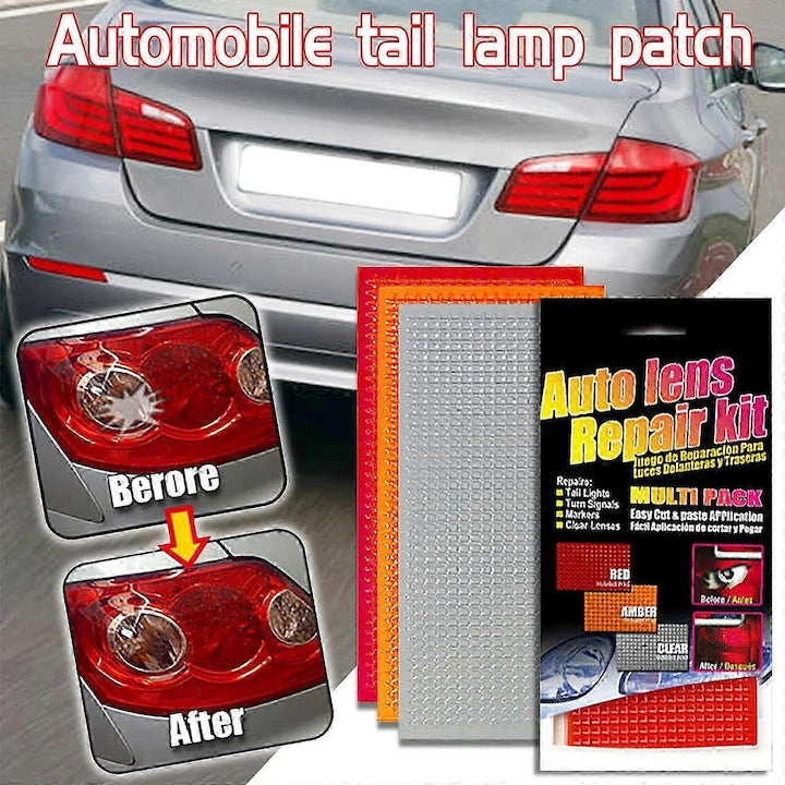 Kit de reparare faruri spate auto  3 culori  196x95mm
