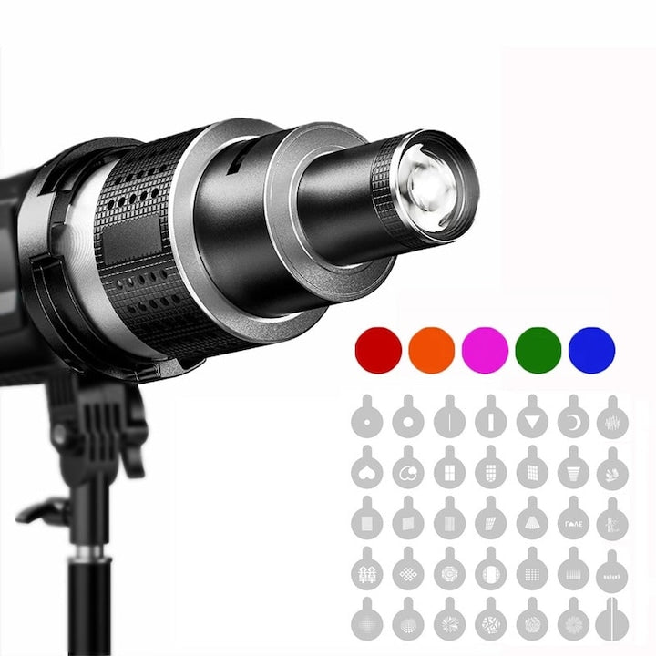 Set Accesorii Foto WALALLA  Tub Spot Optic  Filtre Color  Ajustabil  Multicolor  1kg