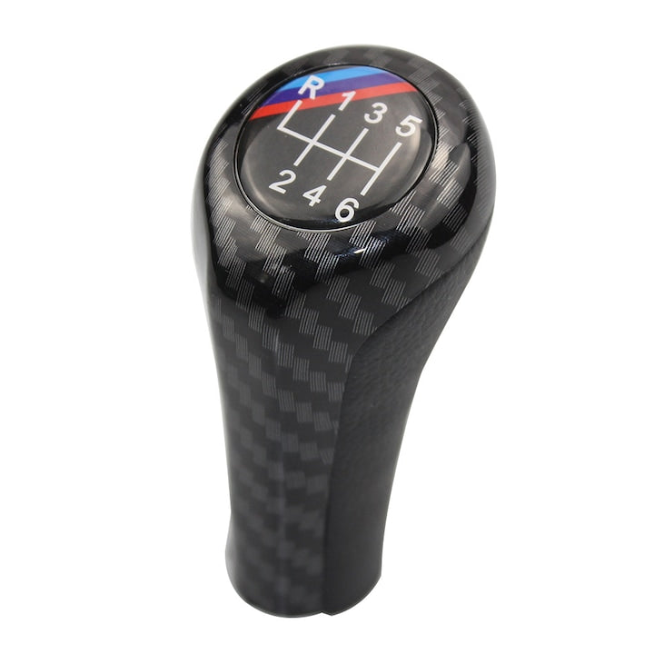 ZOUN Gear Shift Knob for BMW, 6-Speed, Carbon Fiber, E46 / E60 / E90, Black