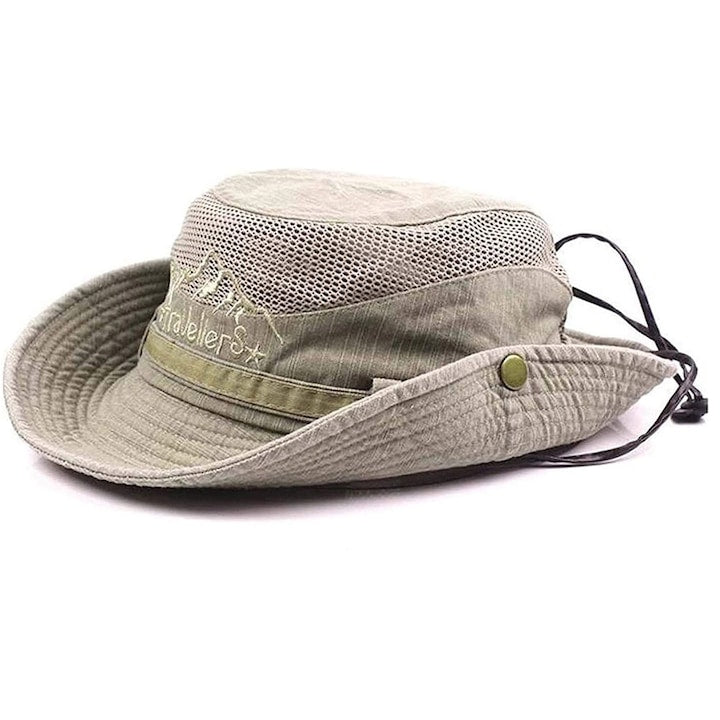 OEM - Men's Sun Hat, Beige, 56-60cm, Foldable, with Ventilation Mesh, 12 interest-free installments