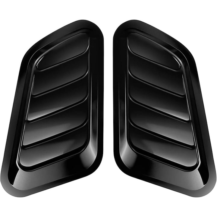 Set Ornament Auto Tuning Universal  pentru Capota si Ventilatie  Design Sport  Imbunatatirea Esteticii Masinii  Fara Deteriorarea Vopselei  Usor de Montat  Potrivire Universala  Durabilitate Ridicata  Plastic ABS  AjieQaQ  Negru Lucios